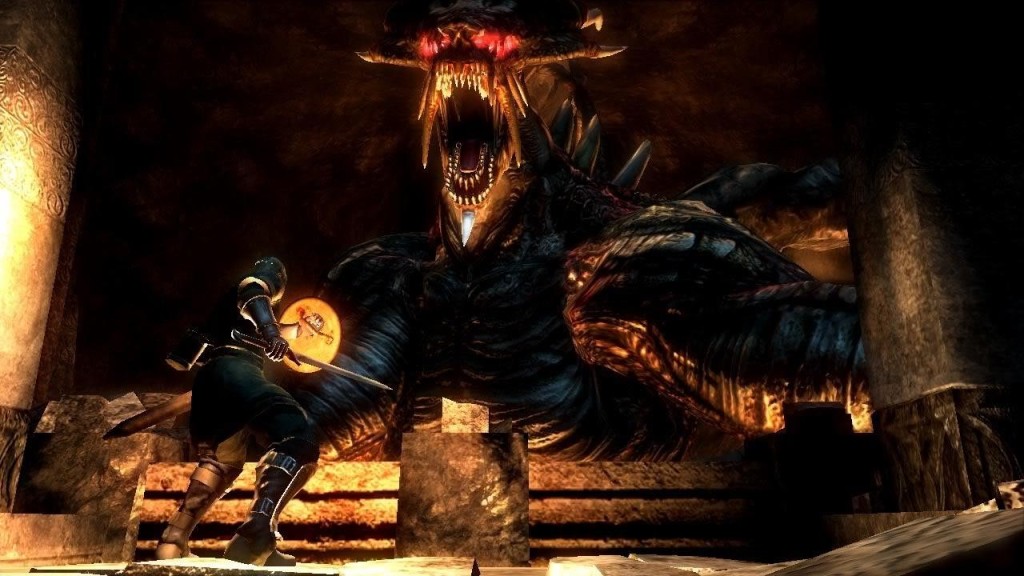 Dragon God from <i>Gods of War</i>: The idea that there are gods out there that interact with mortals while being fallible themselves (demi-gods) tends to be a pagan notion, often inspired by folklore and ancient spiritual narratives.  Makes for a good story, too -- you wouldn’t be able to kill/help/be-helped-by them, otherwise.